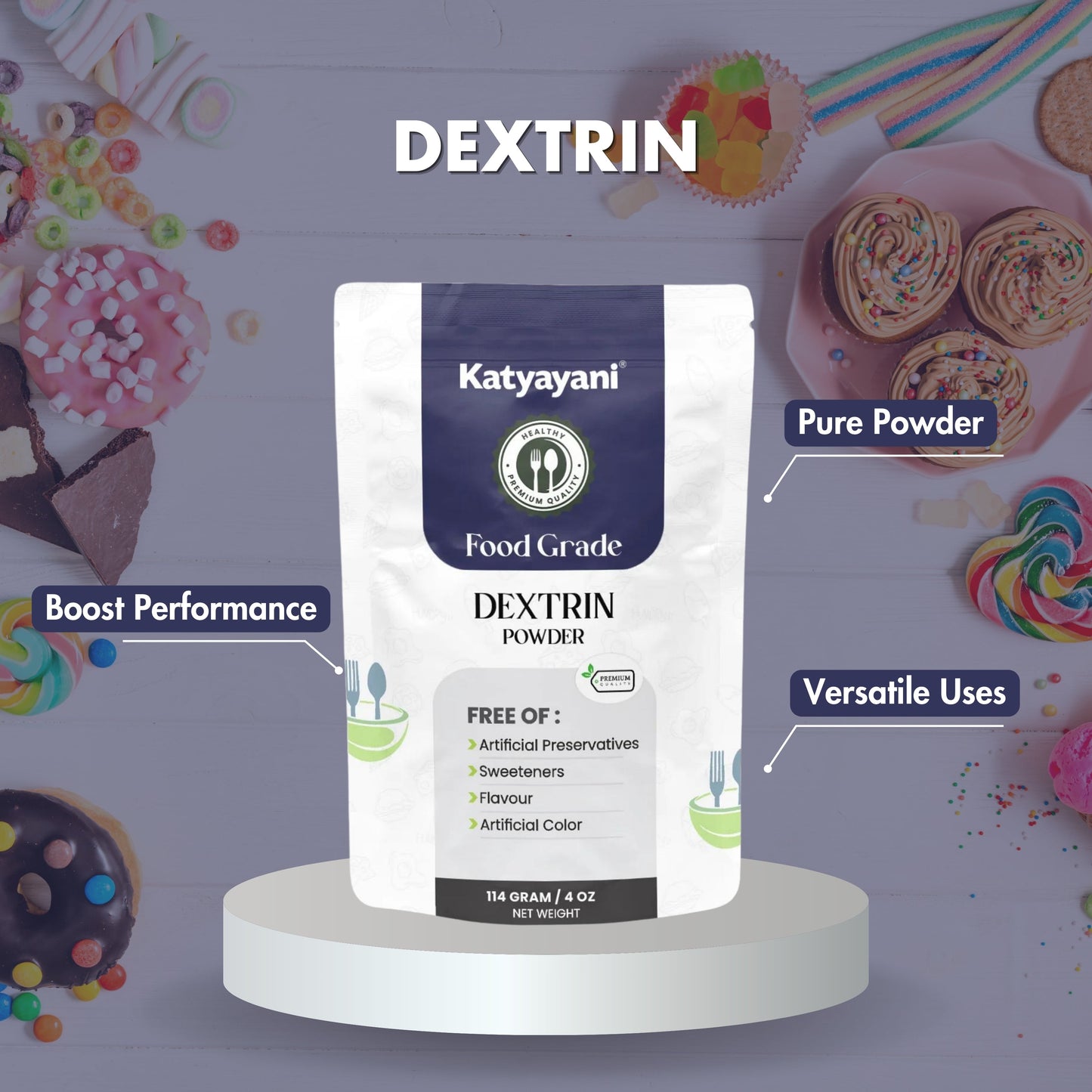 GGV Dextrin 114 gm(4 oz)-Food Grade Green Garden Vibes Grades