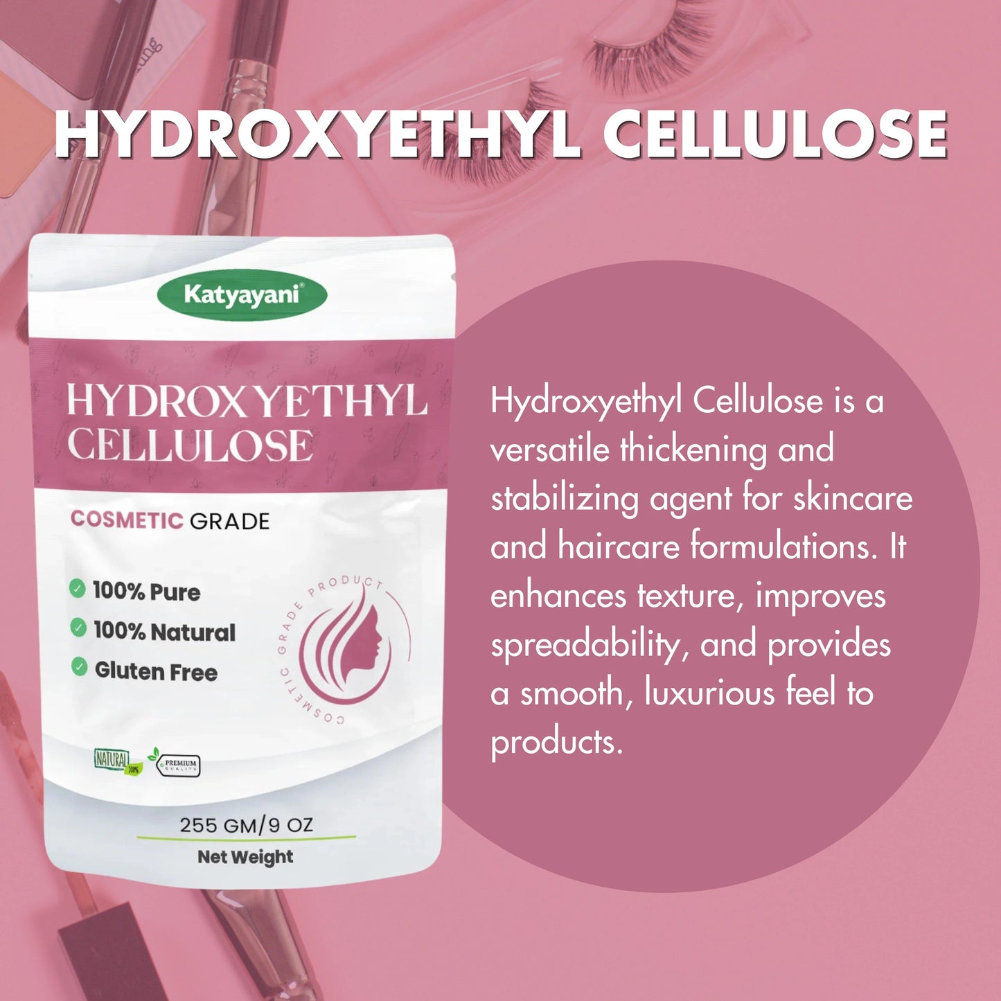 GGV HydroxyEthyl Cellulose-Cosmetic Grade Green Garden Vibes Grades