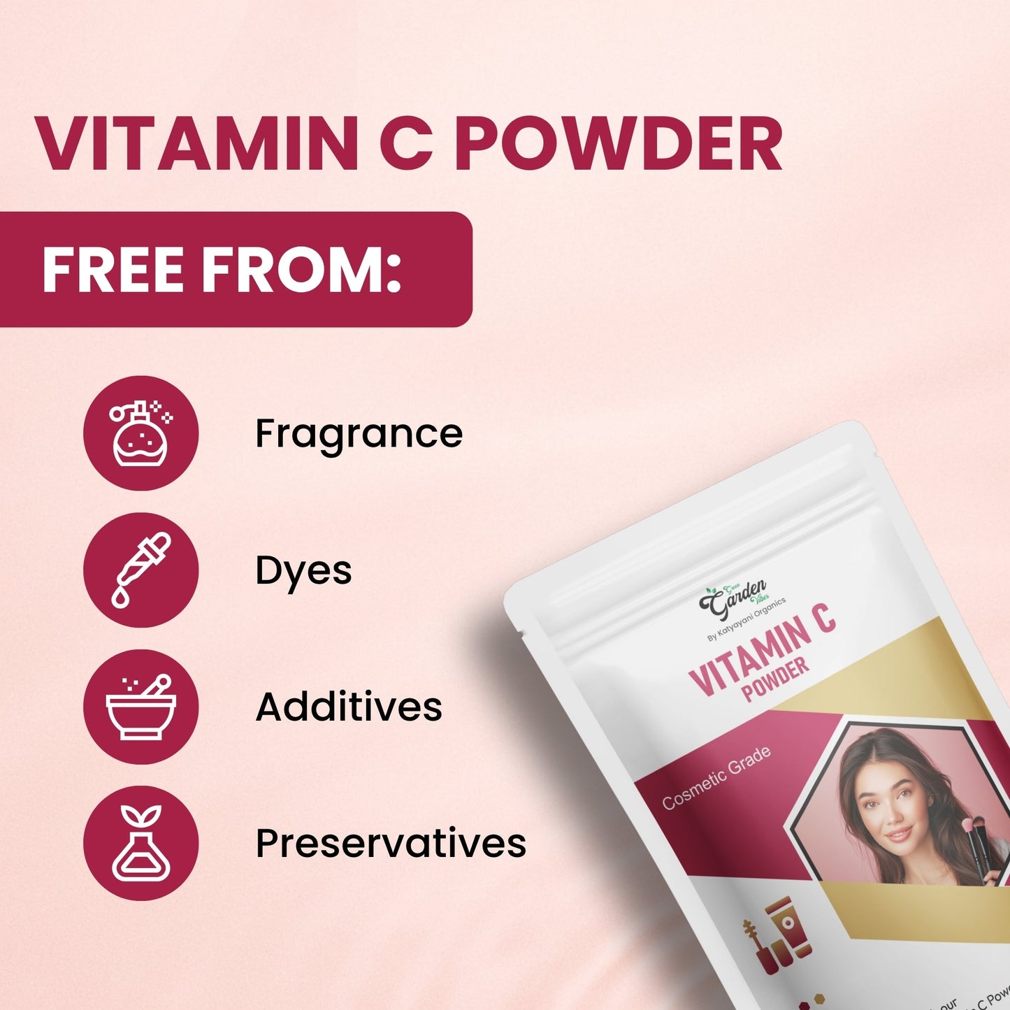 GGV Vitamin C-Cosmetic Grade Green Garden Vibes Grades