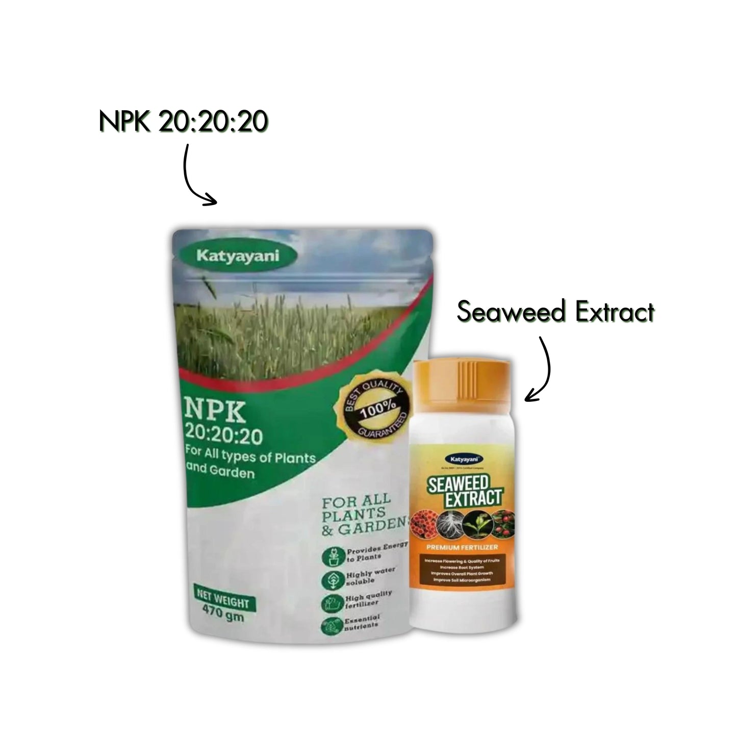 Combo fertilizer for 20 20 20 and seaweed Green Garden Vibes Canada