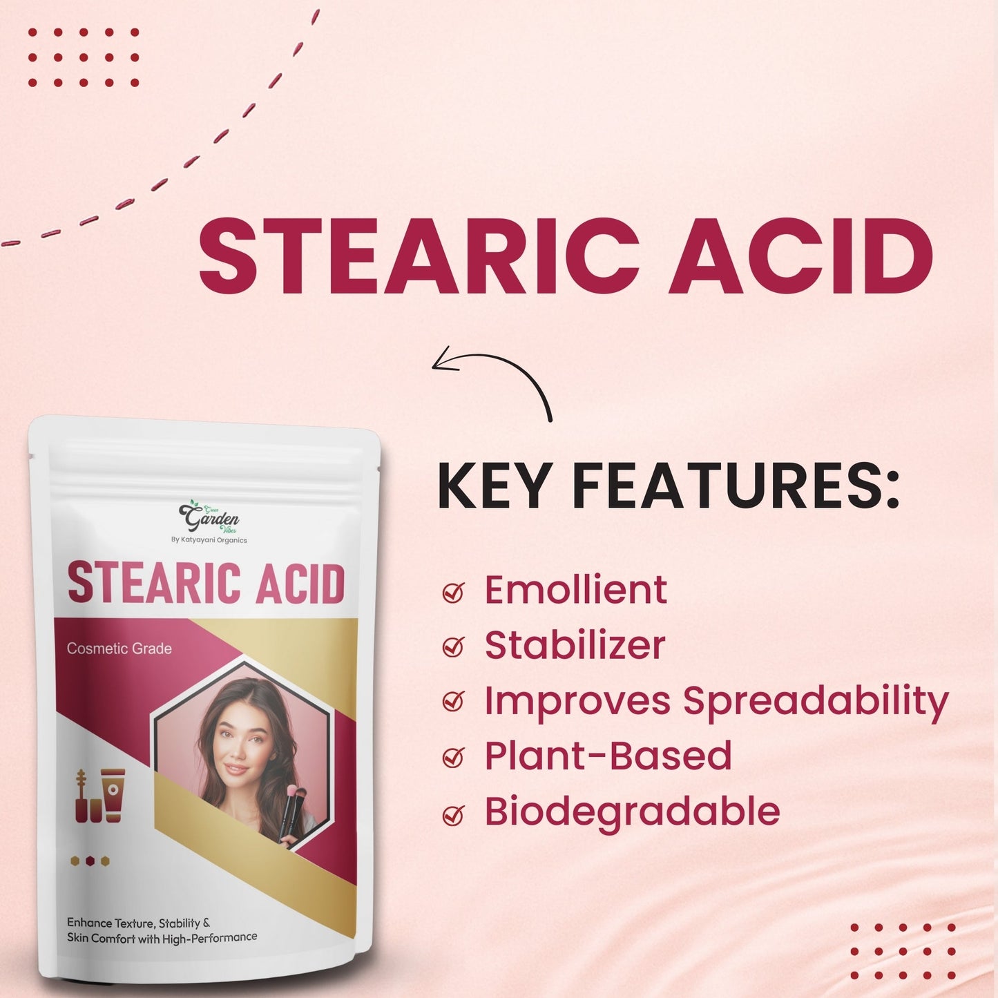 GGV Stearic Acid-Cosmetic Grade Green Garden Vibes Grades