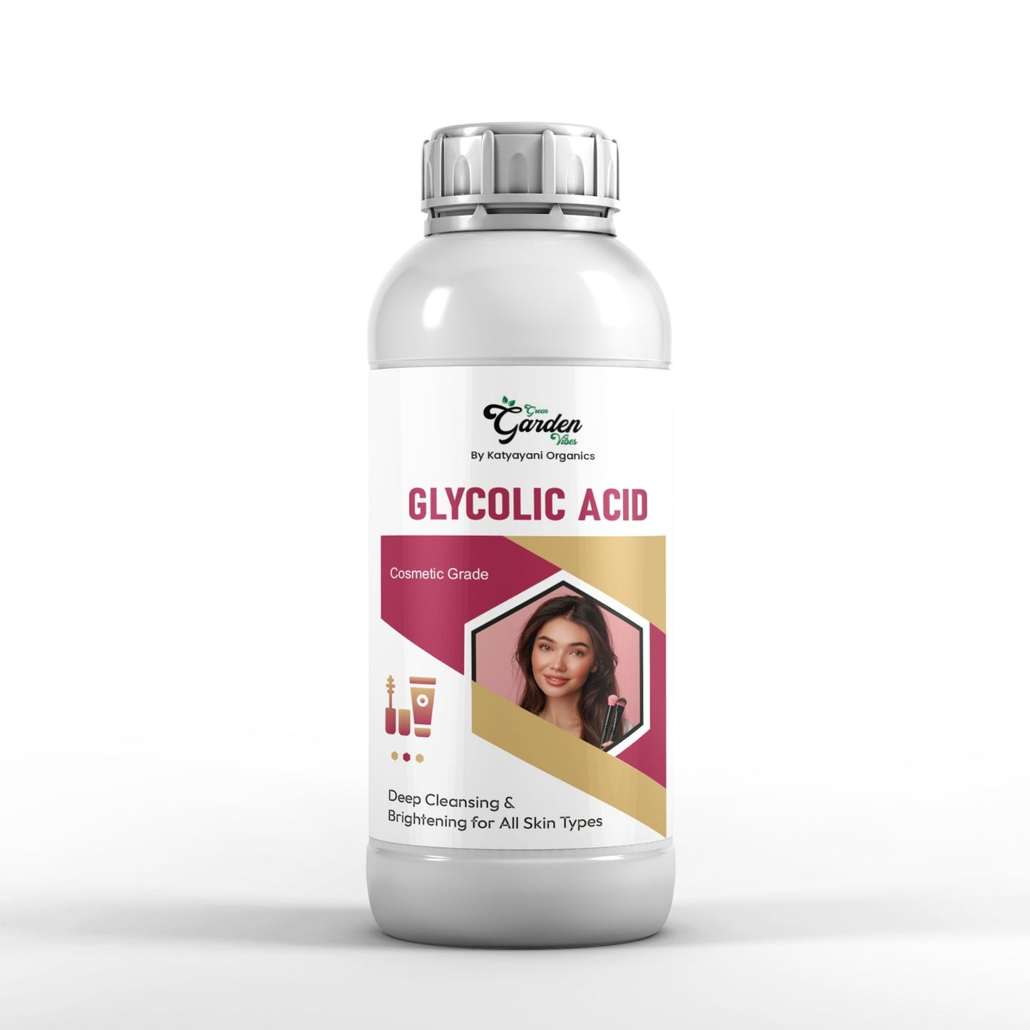 GGV Glycolic Acid - Cosmetic Grade 100 ml (3.38 oz) | Deep Cleansing & Brightening for All Skin Types Green Garden Vibes Grades