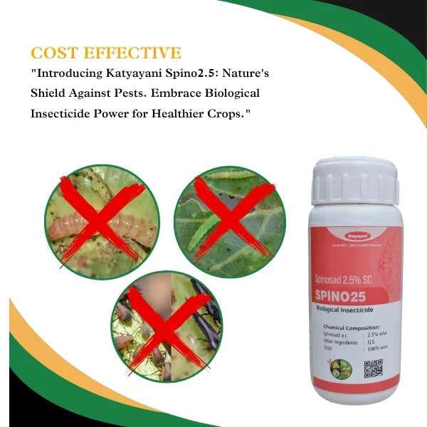 GGV Spinosad 2.5% SC | Natural Bio-Insect Solution for Caterpillar & Leaf Miner Control in Canada Green Garden Vibes Canada