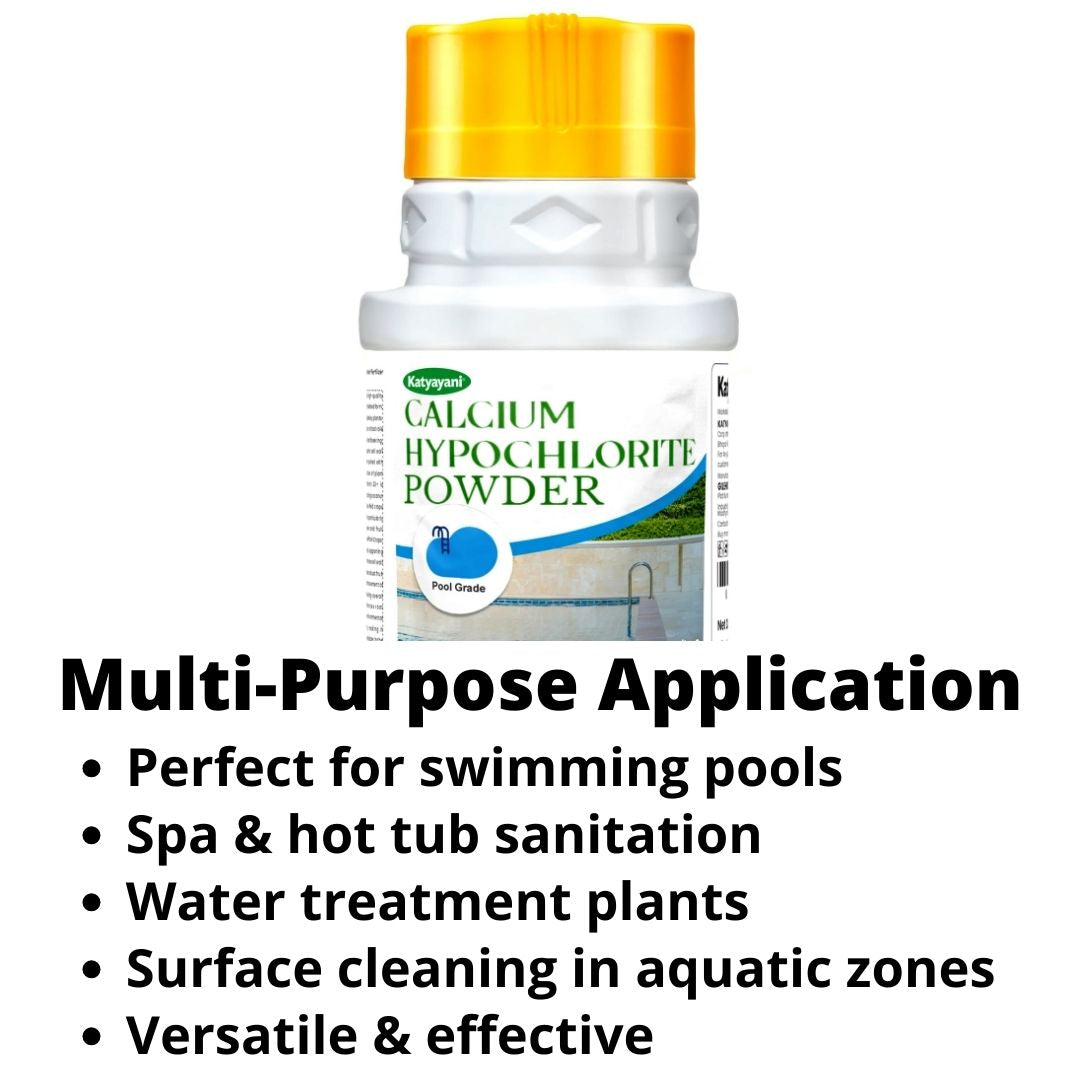 GGV Calcium Hypochlorite Powder 453gm (16oz)-Pool Grade Green Garden Vibes Grades