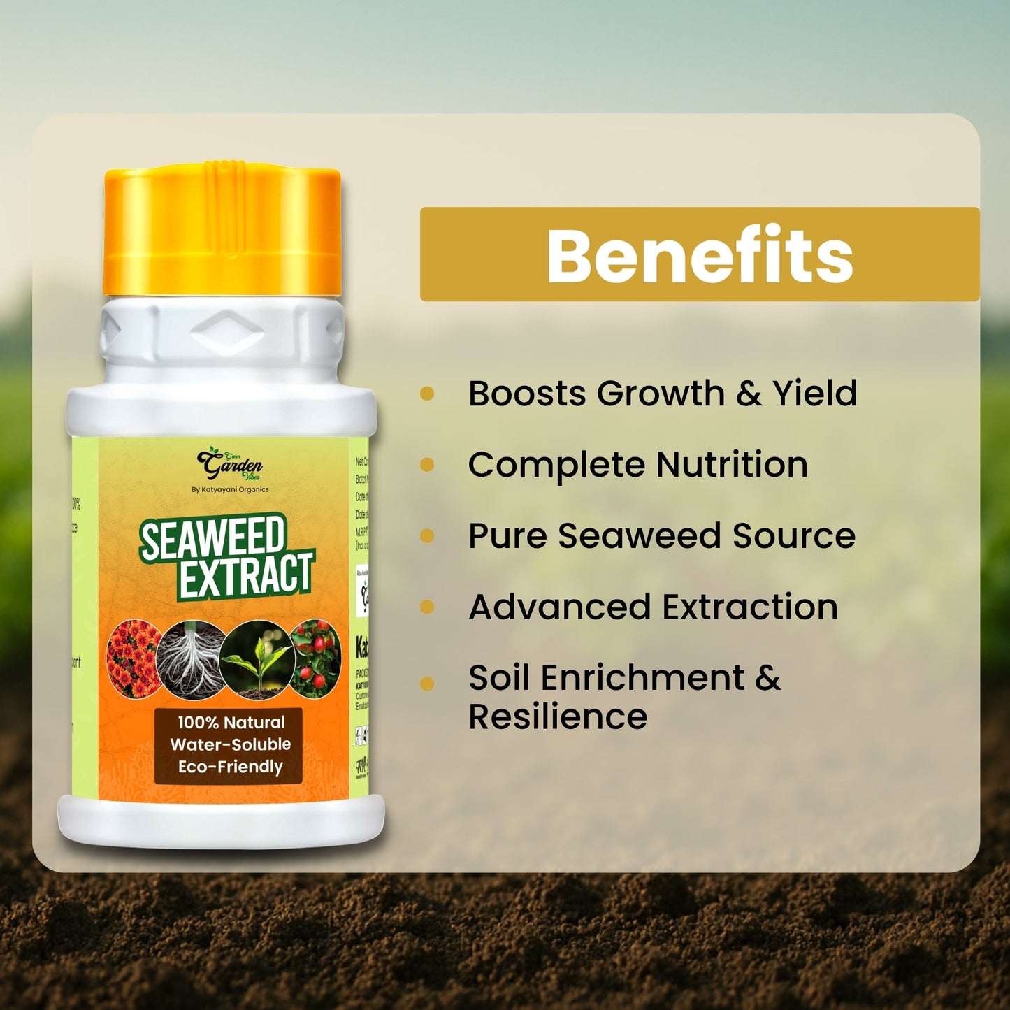 GGV Organic Seaweed Extract Fertilizer Green Garden Vibes