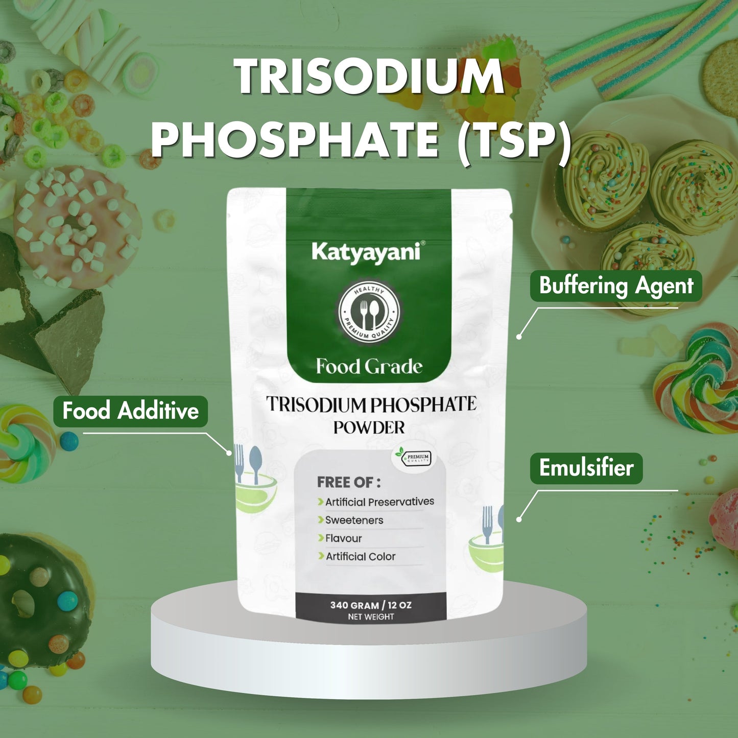 Trisodium Phosphate (TSP) 340gm (12 oz)-Industrial Grade Green Garden Vibes Grades