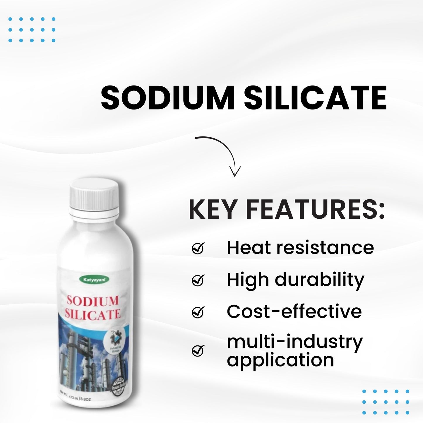 katyayani GGV Sodium Silicate 473ml – Industrial Grade | High-Performance Binder & Sealant Green Garden Vibes Grades