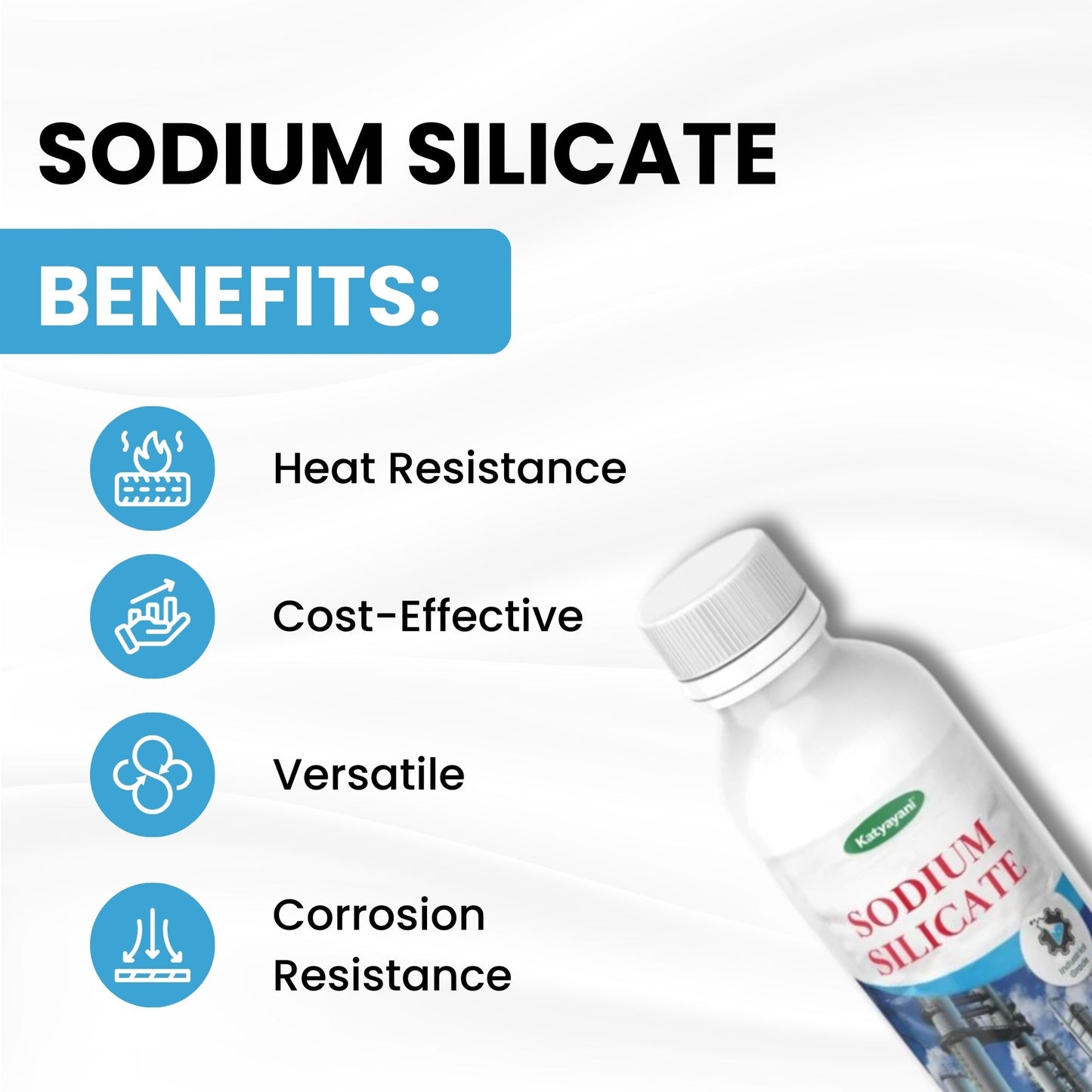 katyayani GGV Sodium Silicate 473ml – Industrial Grade | High-Performance Binder & Sealant Green Garden Vibes Grades