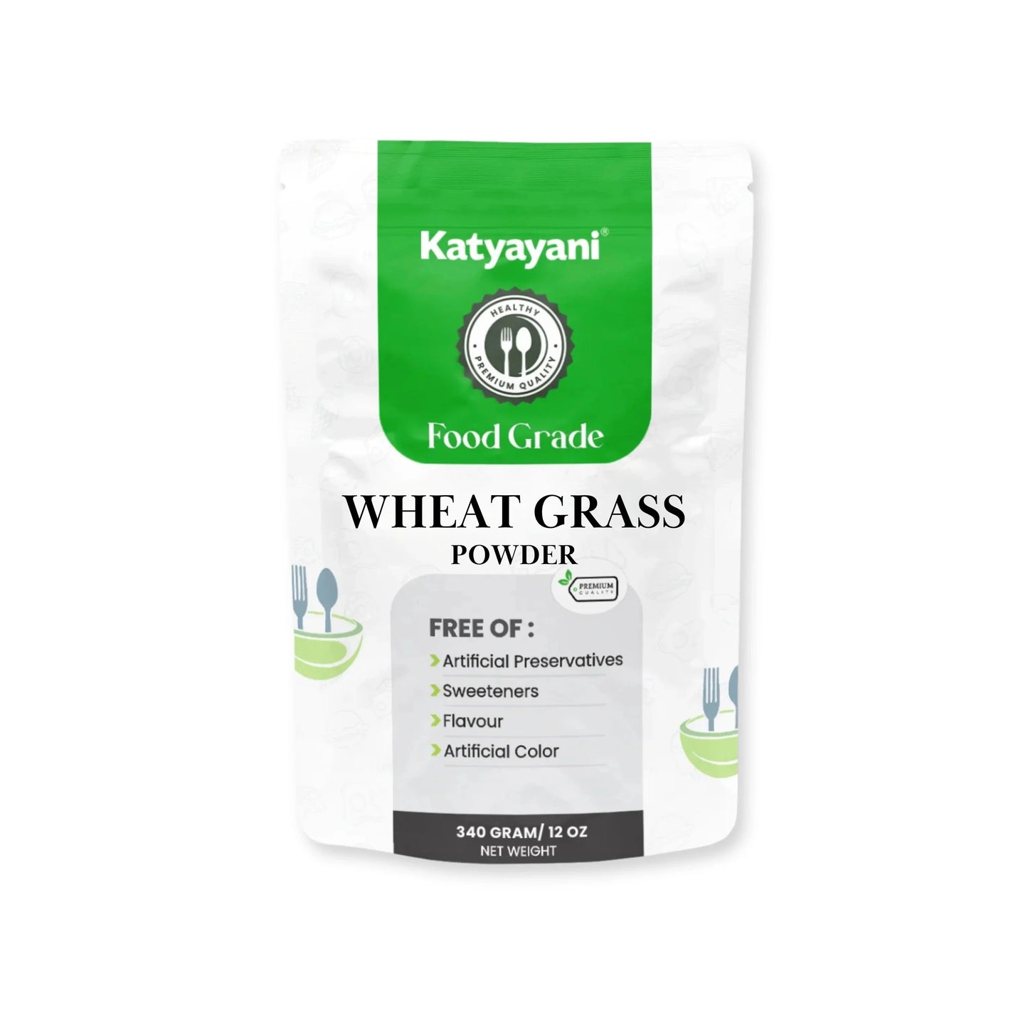 GGV Wheat Grass Powder 454 gm (16 oz)-Food Grade Green Garden Vibes Grades