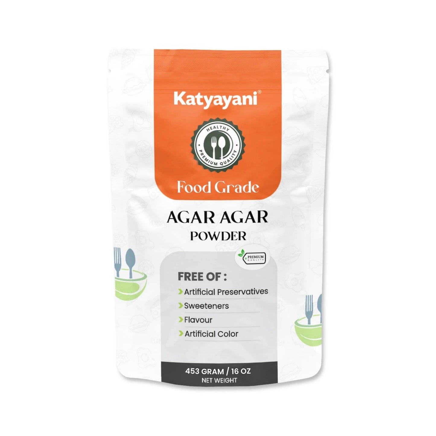 GGV Agar Agar Powder for Vegans, Baking, and Experiments 453gm (16oz)-Food Grade Green Garden Vibes Grades