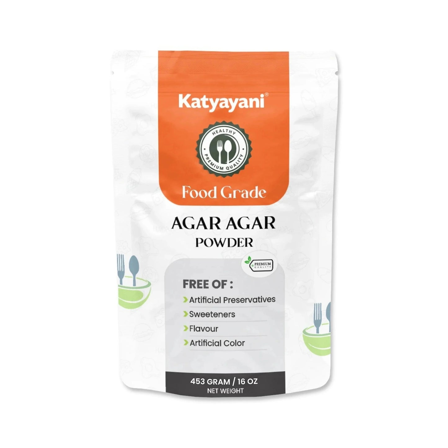 GGV Agar Agar Powder for Vegans, Baking, and Experiments 453gm (16oz)-Food Grade Green Garden Vibes Grades