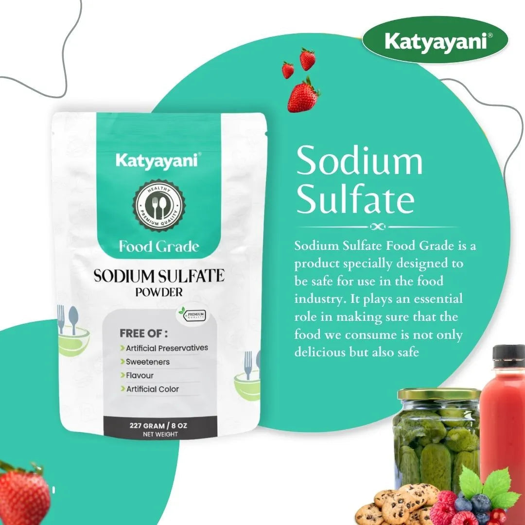 GGV Sodium Sulfate 227 gm (8oz)-Food Grade Green Garden Vibes Grades