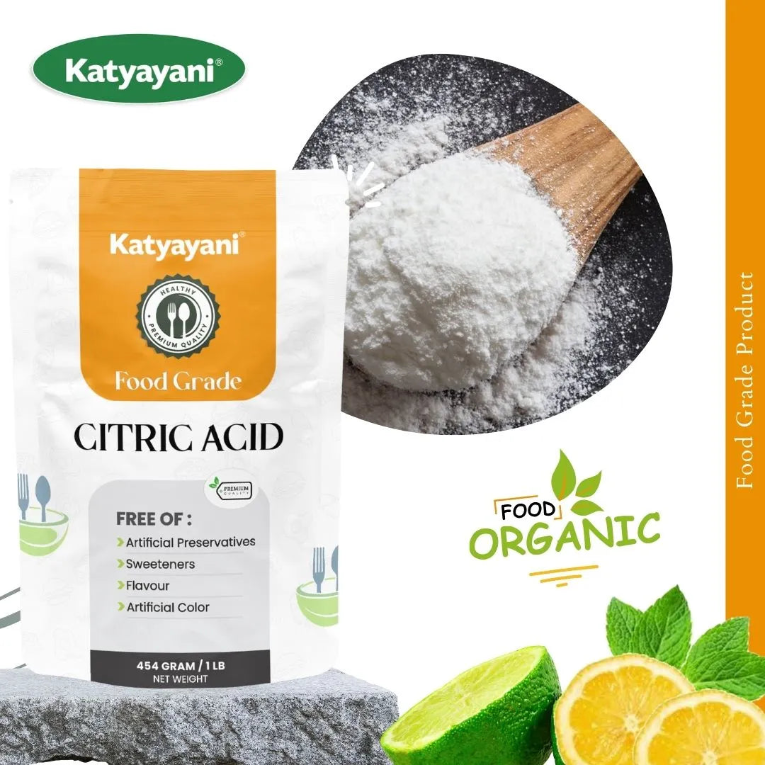 Citric Acid 454 gm (1 lb)-Food Grade Green Garden Vibes Grades