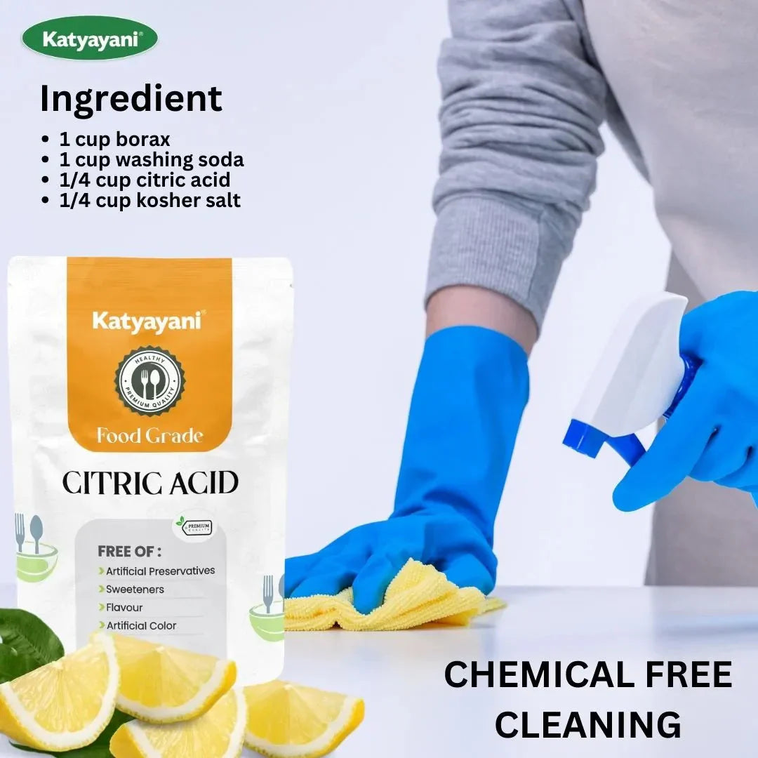 Citric Acid 454 gm (1 lb)-Food Grade Green Garden Vibes Grades