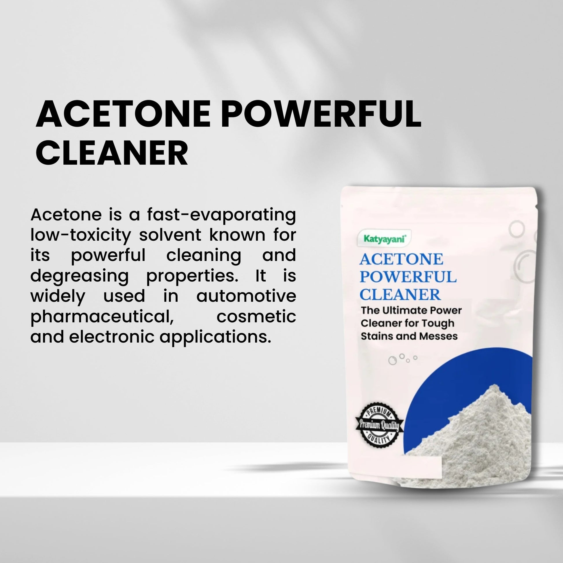 GGV Acetone Powerful Cleaner for Home, Business, and Industry 454 gm Green Garden Vibes Grades