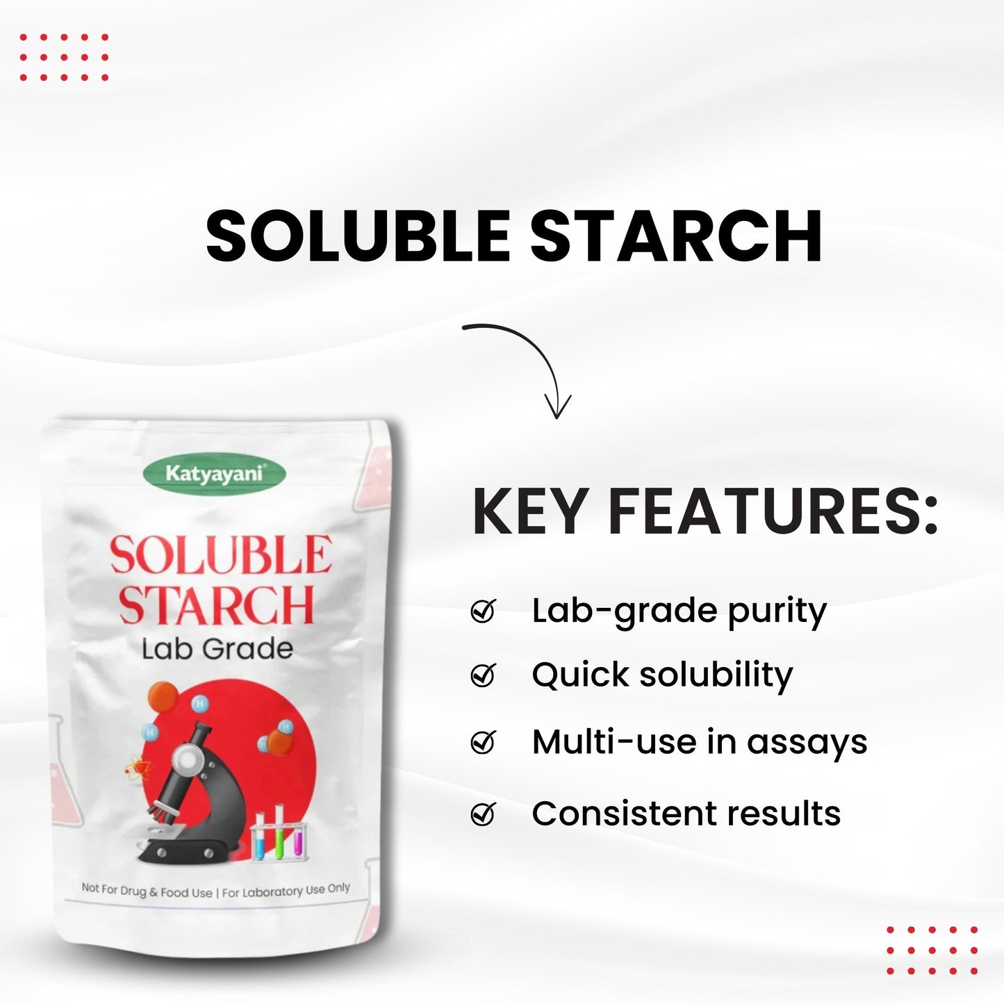 GGV Soluble Starch 100gm (3.5oz)-Lab Grade Green Garden Vibes Grades