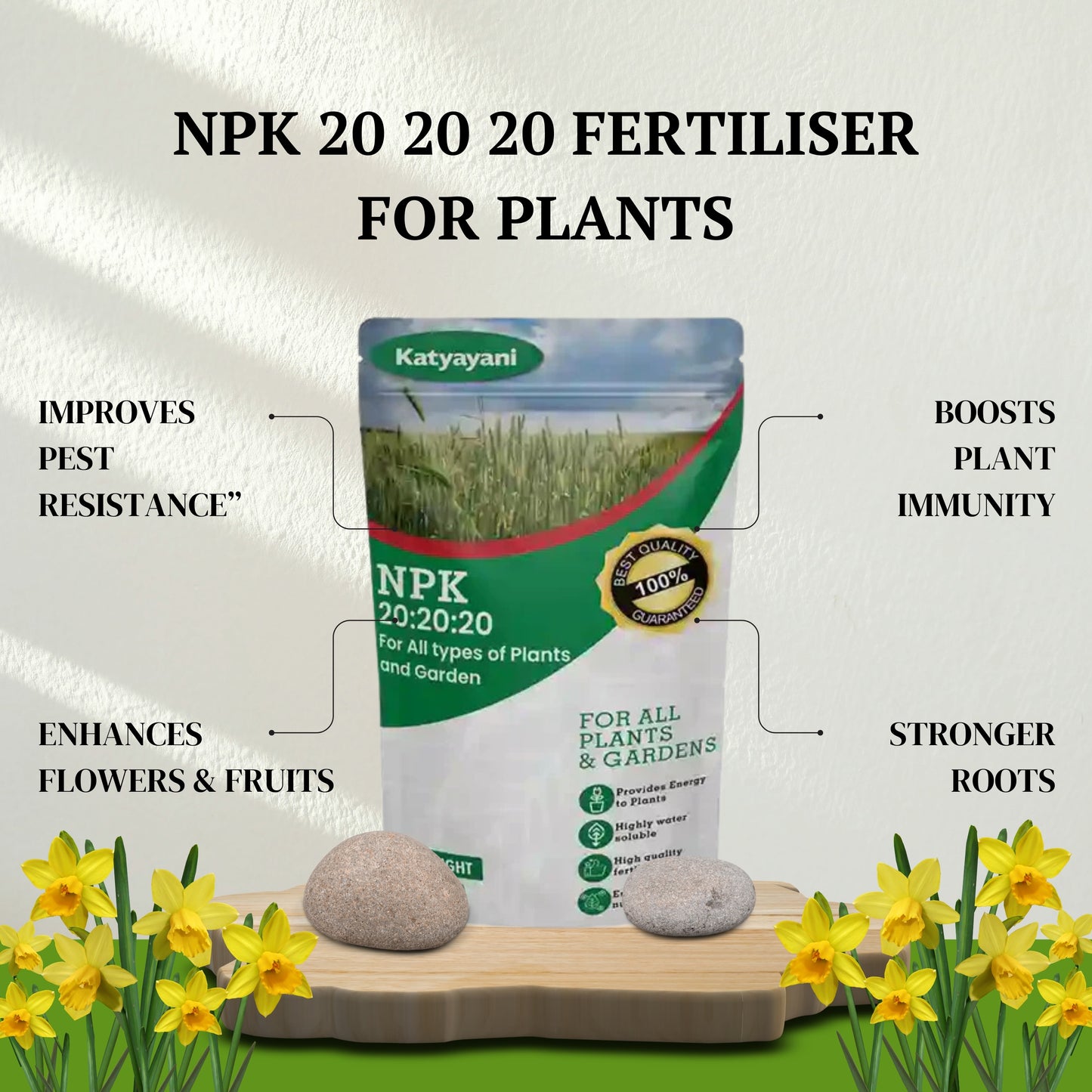 NPK 20 20 20 fertiliser for plants