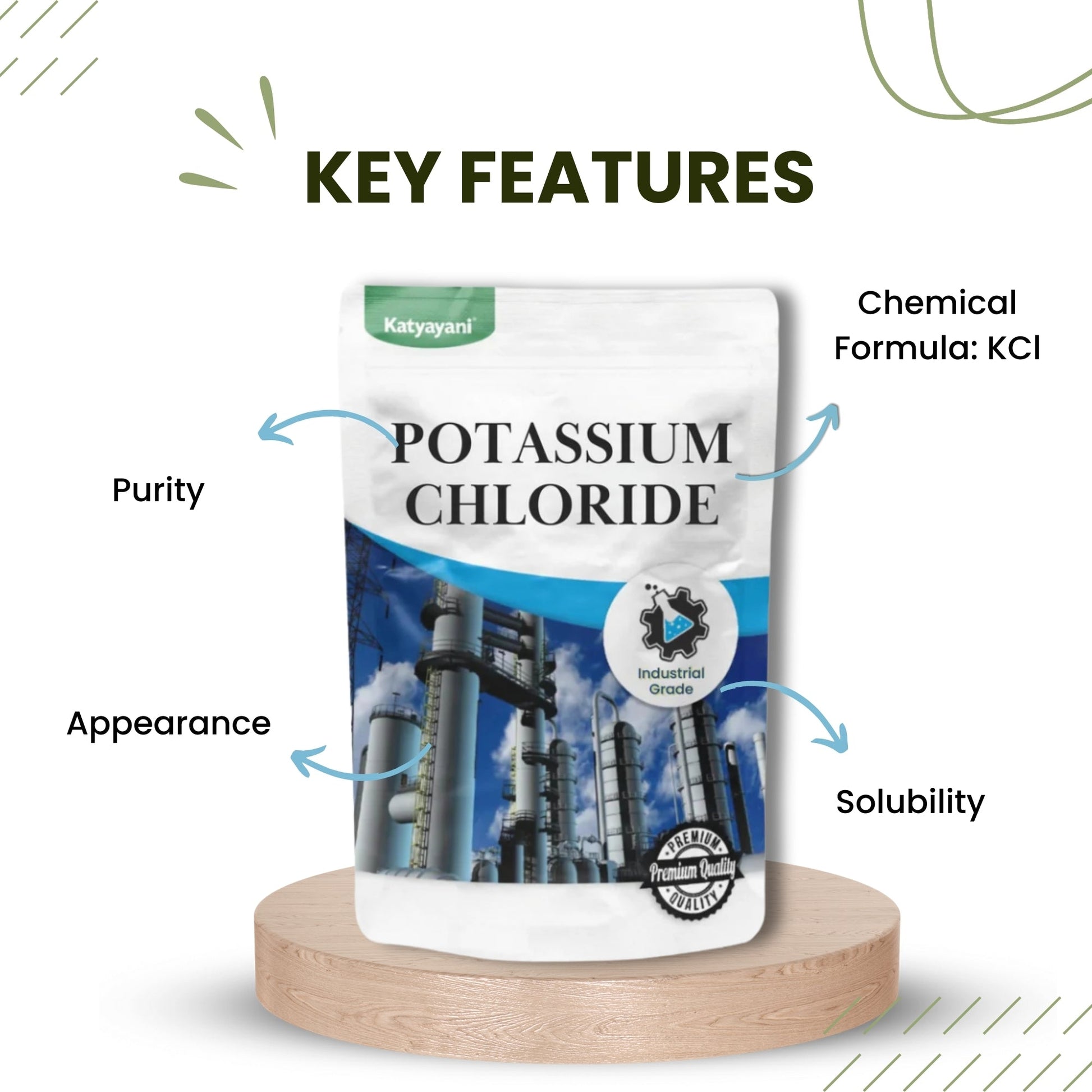 GGV Potassium Chloride 500gm (18oz)-Industrial Grade Green Garden Vibes Grades