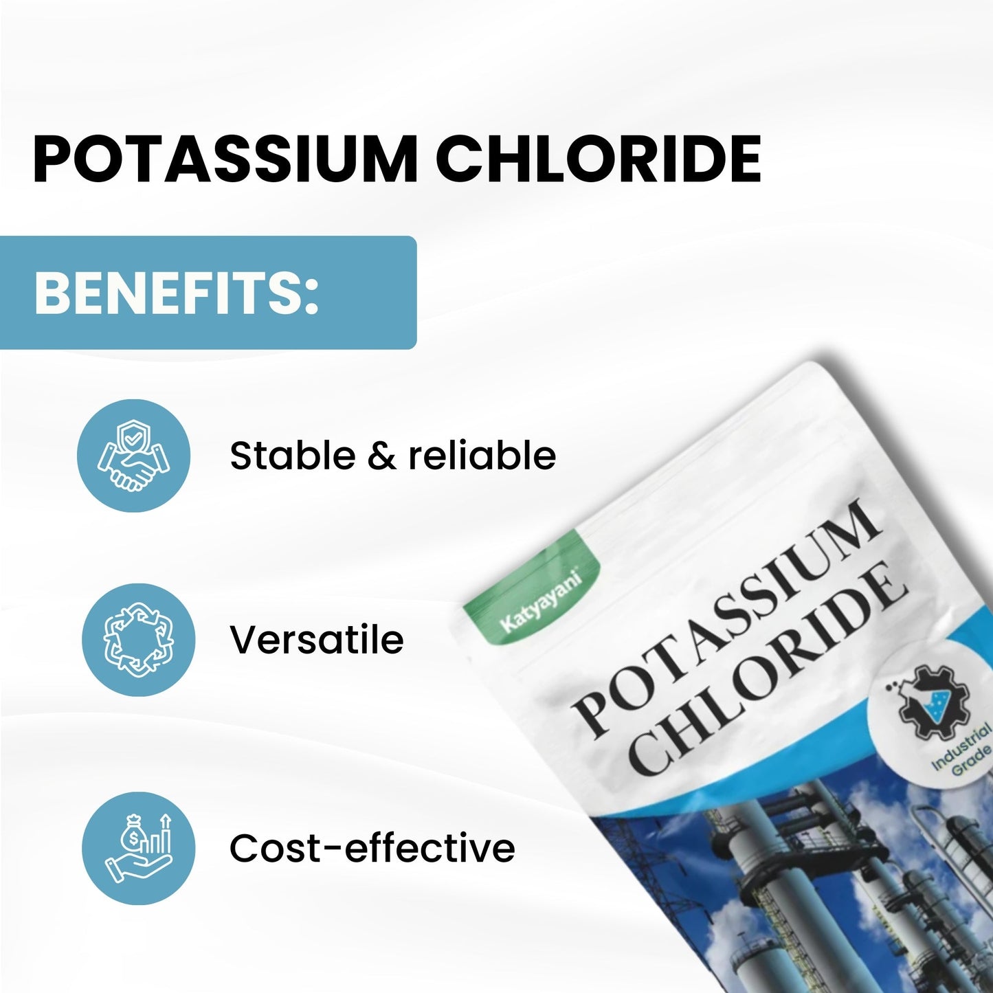 GGV Potassium Chloride 500gm (18oz)-Industrial Grade Green Garden Vibes Grades