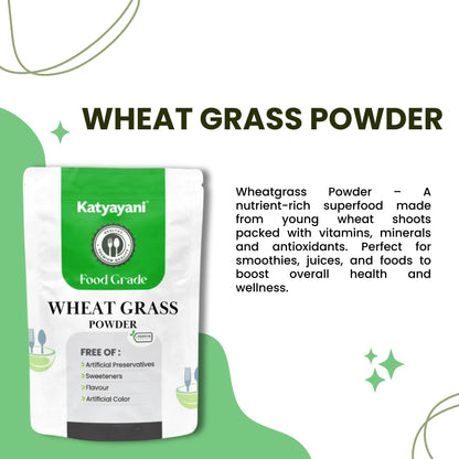 GGV Wheat Grass Powder 454 gm (16 oz)-Food Grade Green Garden Vibes Grades