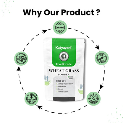 GGV Wheat Grass Powder 454 gm (16 oz)-Food Grade Green Garden Vibes Grades