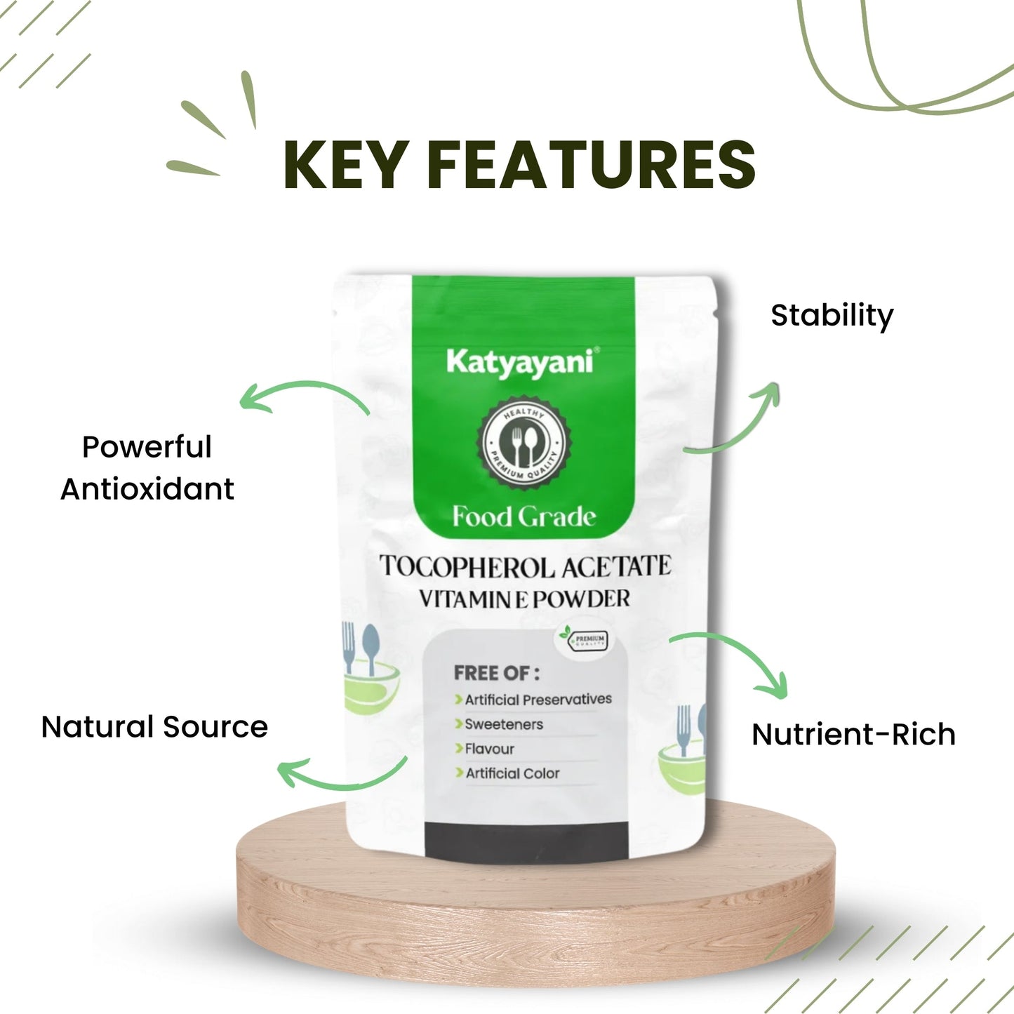 GGV Tocopherol Acetate Vitamin E Alpha 340gm (12oz)-Food Grade Green Garden Vibes Grades