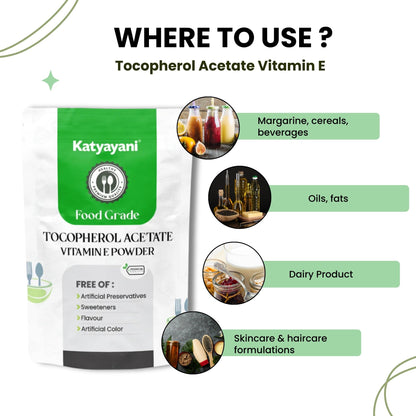 GGV Tocopherol Acetate Vitamin E Alpha 340gm (12oz)-Food Grade Green Garden Vibes Grades