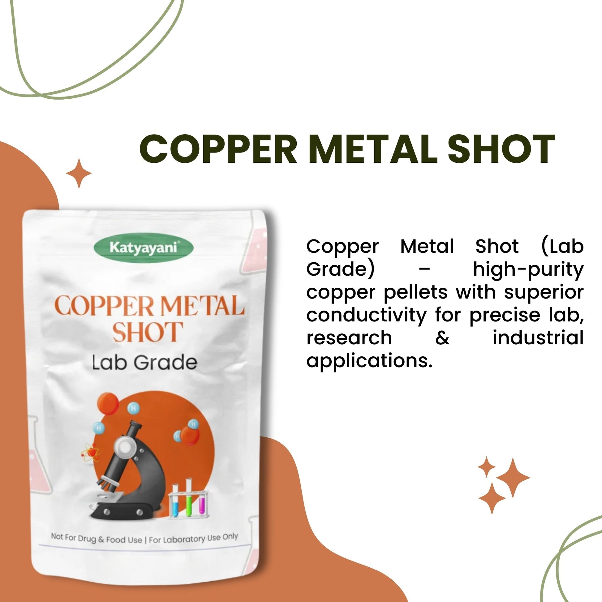 GGV Copper Metal Shot- 500gm (17.6oz)-Lab Grade Green Garden Vibes Grades