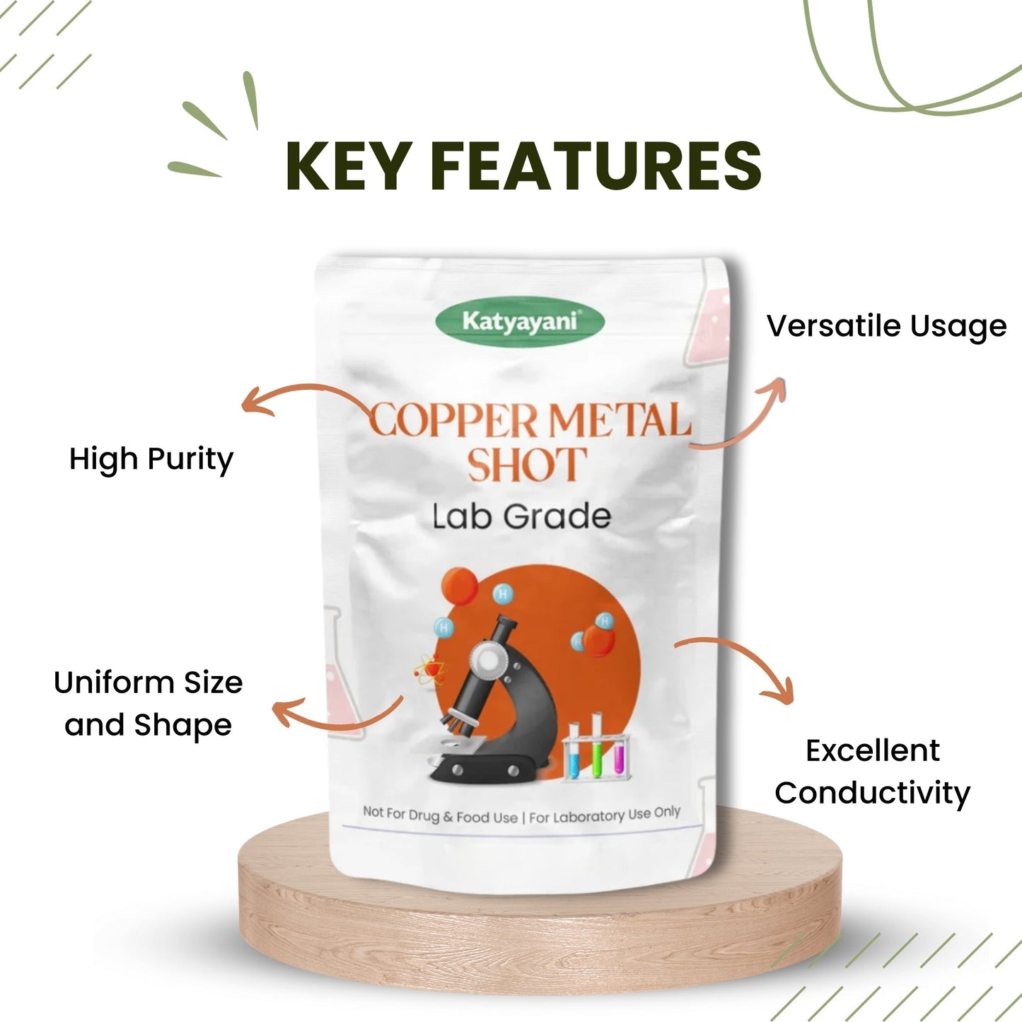 GGV Copper Metal Shot- 500gm (17.6oz)-Lab Grade Green Garden Vibes Grades