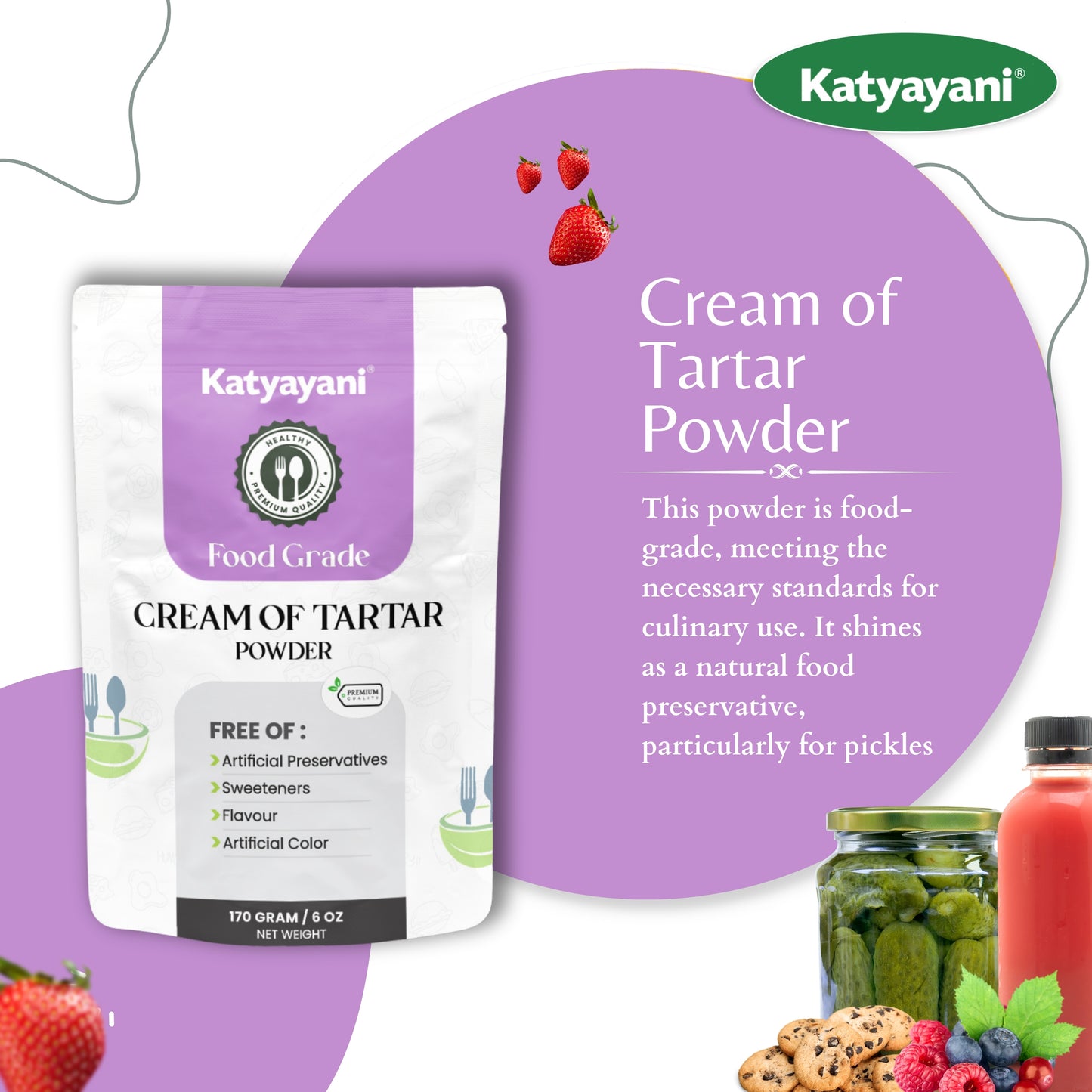 Cream of Tartar 170 gm (6 oz)