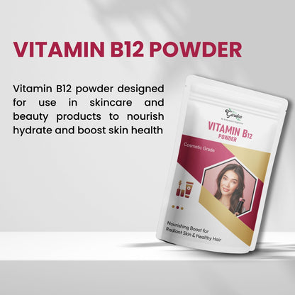 GGV Vitamin B12 Powder 113 gm (4 oz)-Cosmetic Grade |Nourishing Boost for Radiant Skin & Healthy Hair Green Garden Vibes Grades