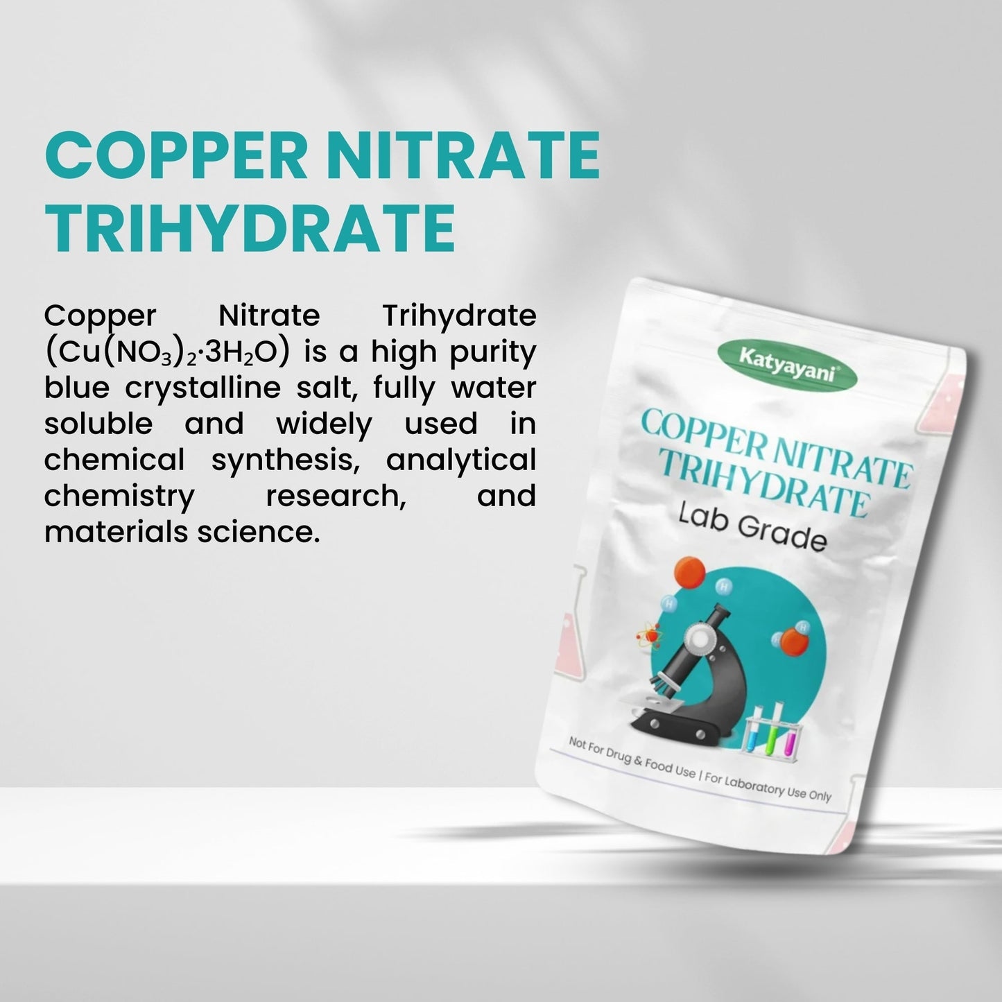 GGV Copper Nitrate Trihydrate, 500gm (17.6oz)-Lab Grade Green Garden Vibes Grades