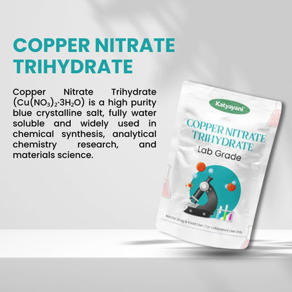 GGV Copper Nitrate Trihydrate, 500gm (17.6oz)-Lab Grade Green Garden Vibes Grades