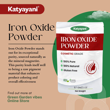 Iron Oxide Powder 57 gm (2 oz)-Cosmetic Grade Green Garden Vibes Grades