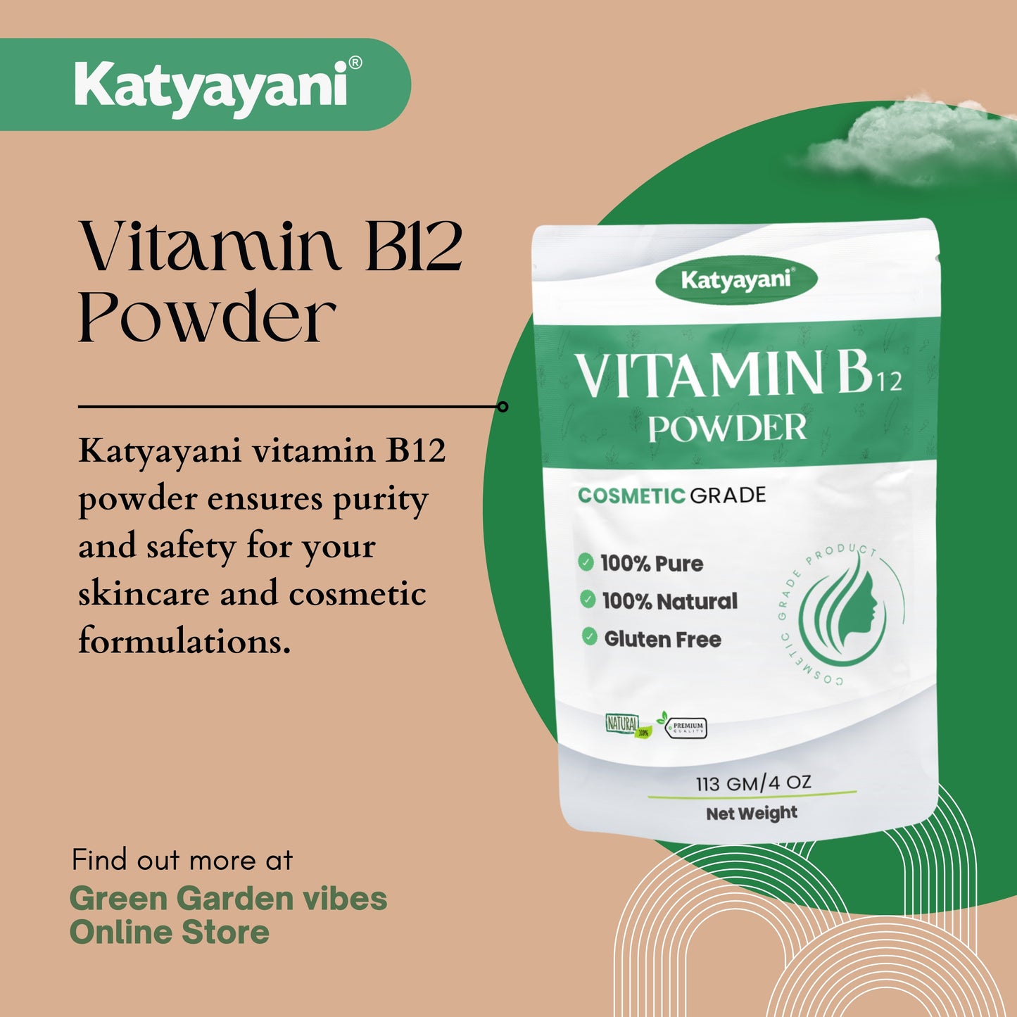 Vitamin B12 Powder 113 gm (4 oz)