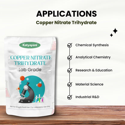 GGV Copper Nitrate Trihydrate, 500gm (17.6oz)-Lab Grade Green Garden Vibes Grades