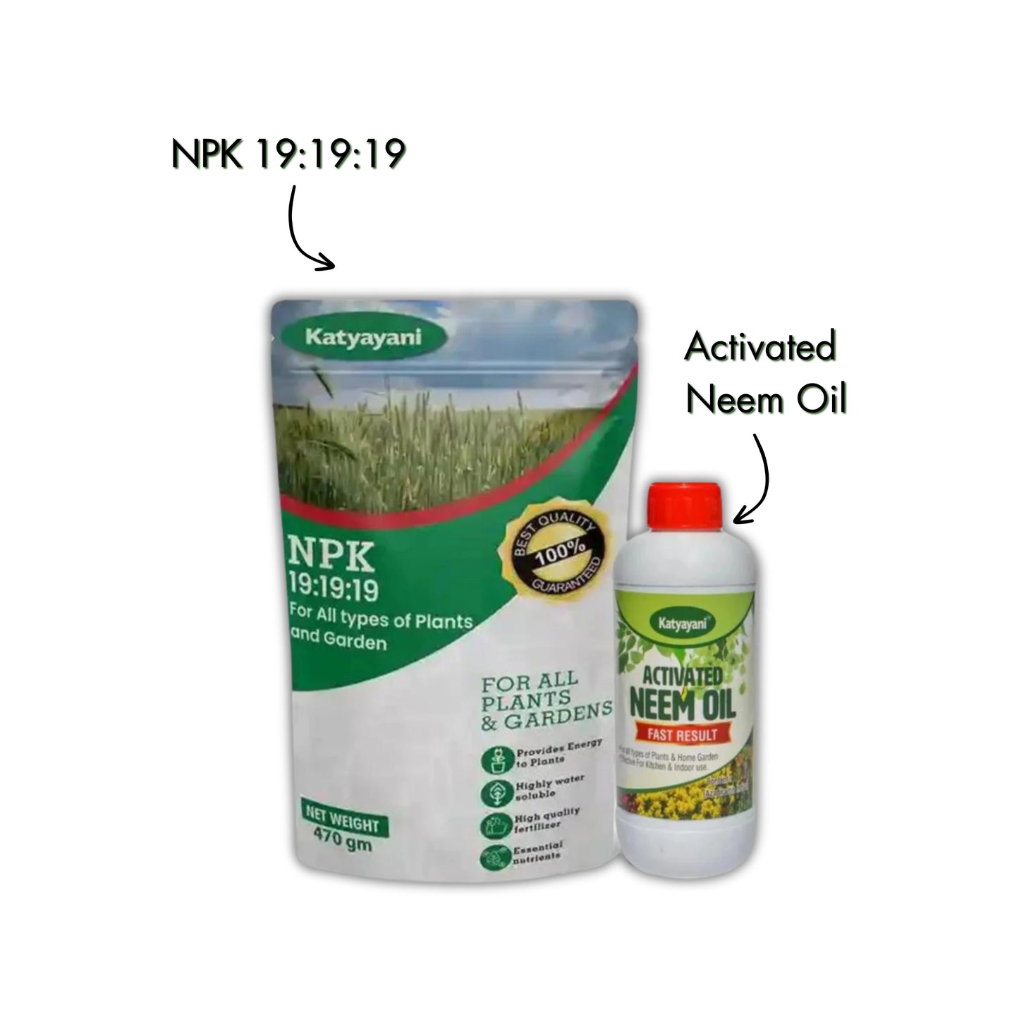 NPK 19 19 19 100% Water Soluble Fertilizer with Neem Oil