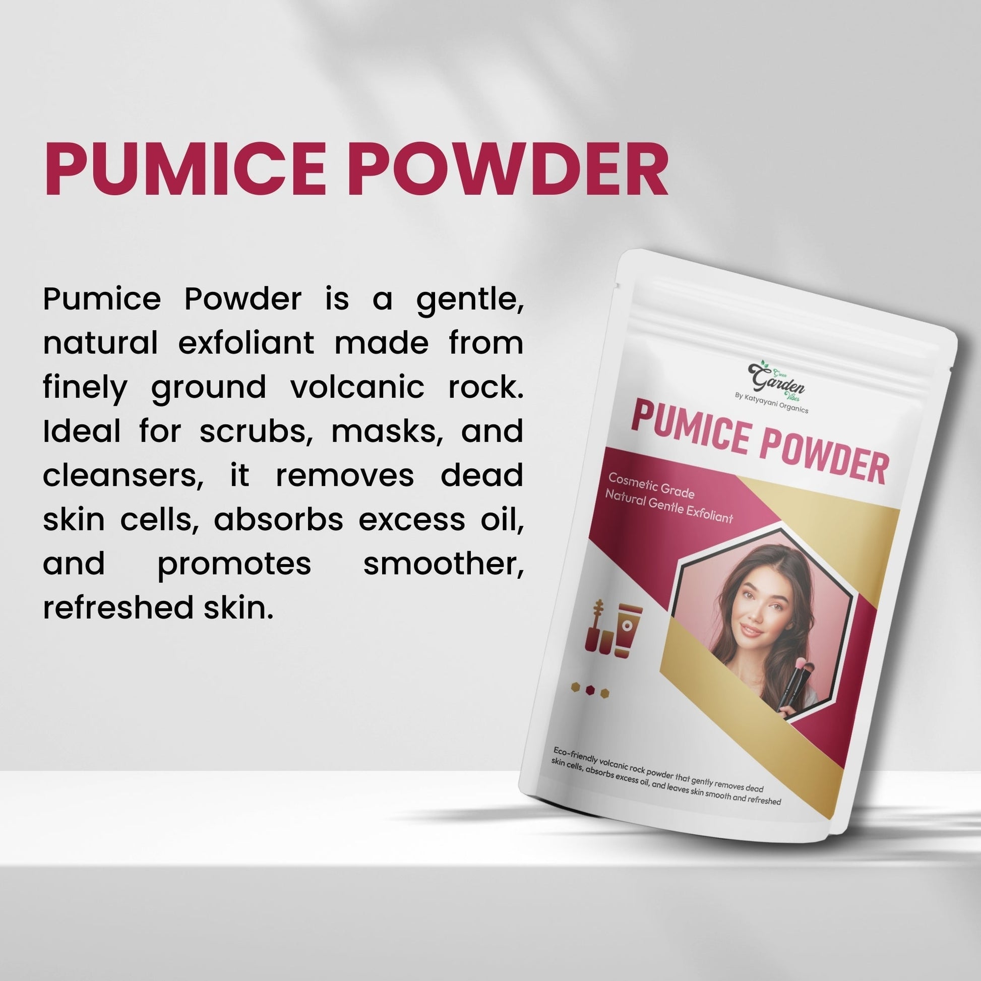 GGV Pumice Powder 227 gm (8 oz)-Cosmetic Grade Green Garden Vibes Grades