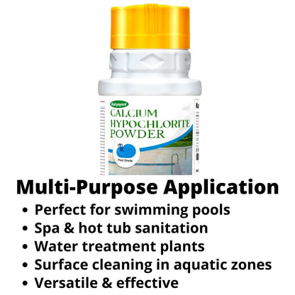 GGV Calcium Hypochlorite Powder 453gm (16oz)-Pool Grade Green Garden Vibes Grades