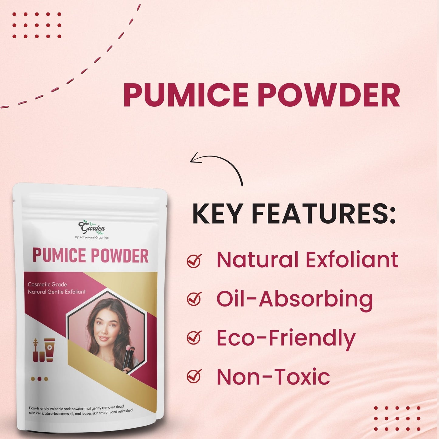 GGV Pumice Powder 227 gm (8 oz)-Cosmetic Grade Green Garden Vibes Grades