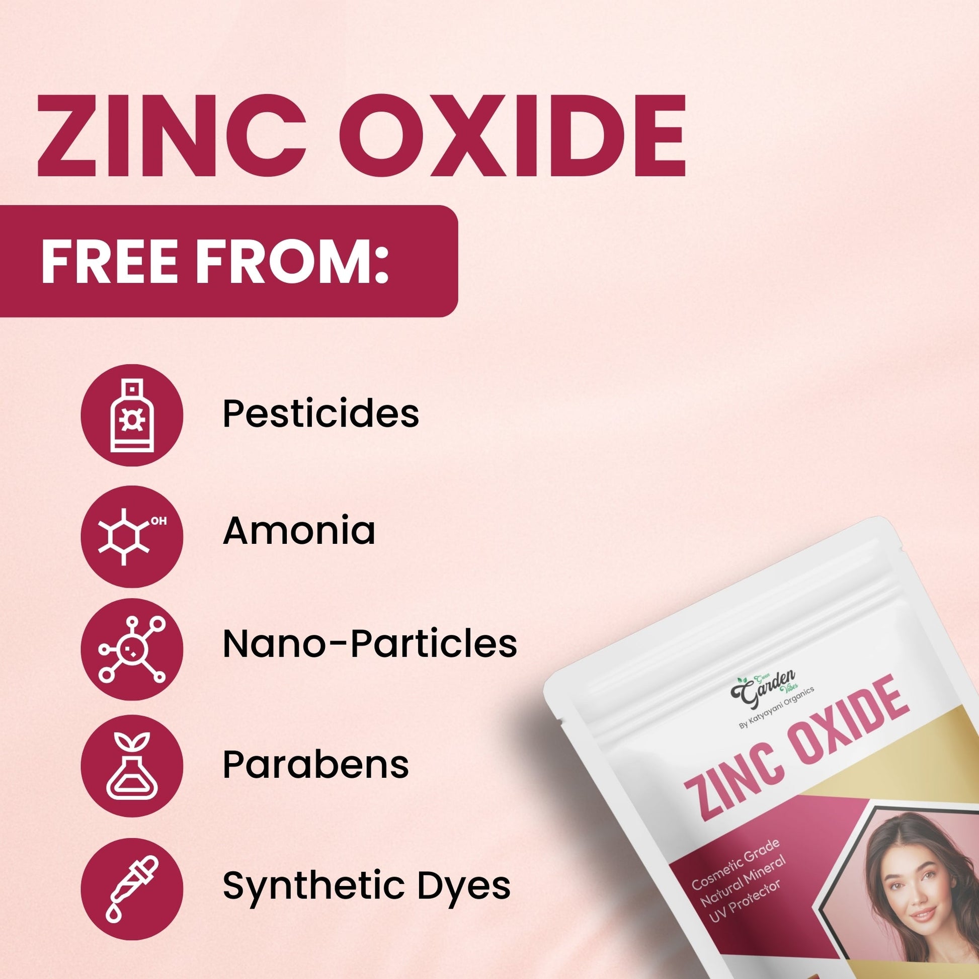 GGV Zinc Oxide 454 gm (16 OZ)-Cosmetic Grade Green Garden Vibes Grades