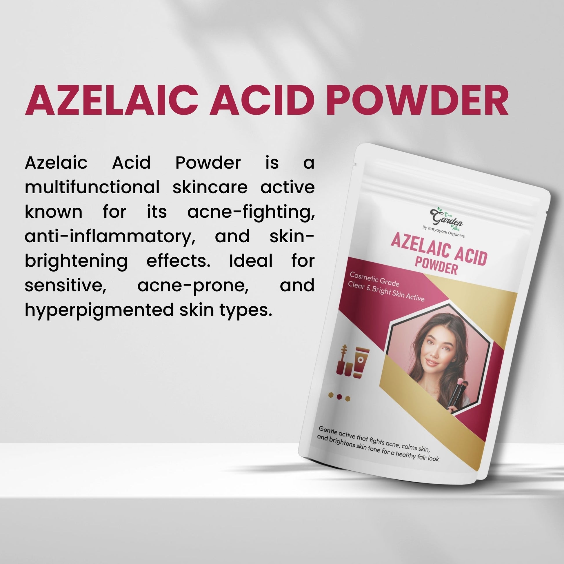 GGV Azelaic Acid Powder-Cosmetic Grade Green Garden Vibes Grades