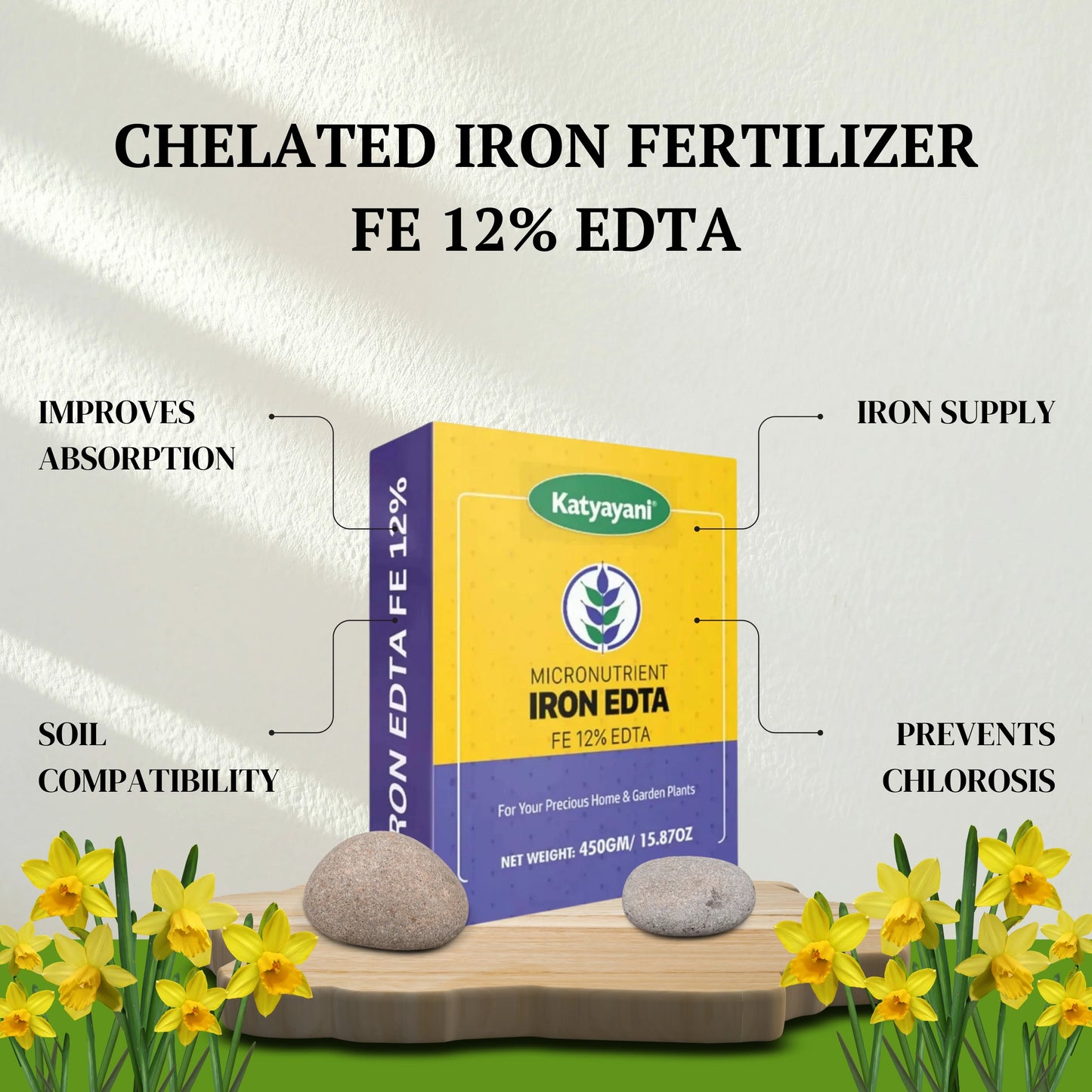 Iron Fe 12% EDTA Chelated Fertilizer