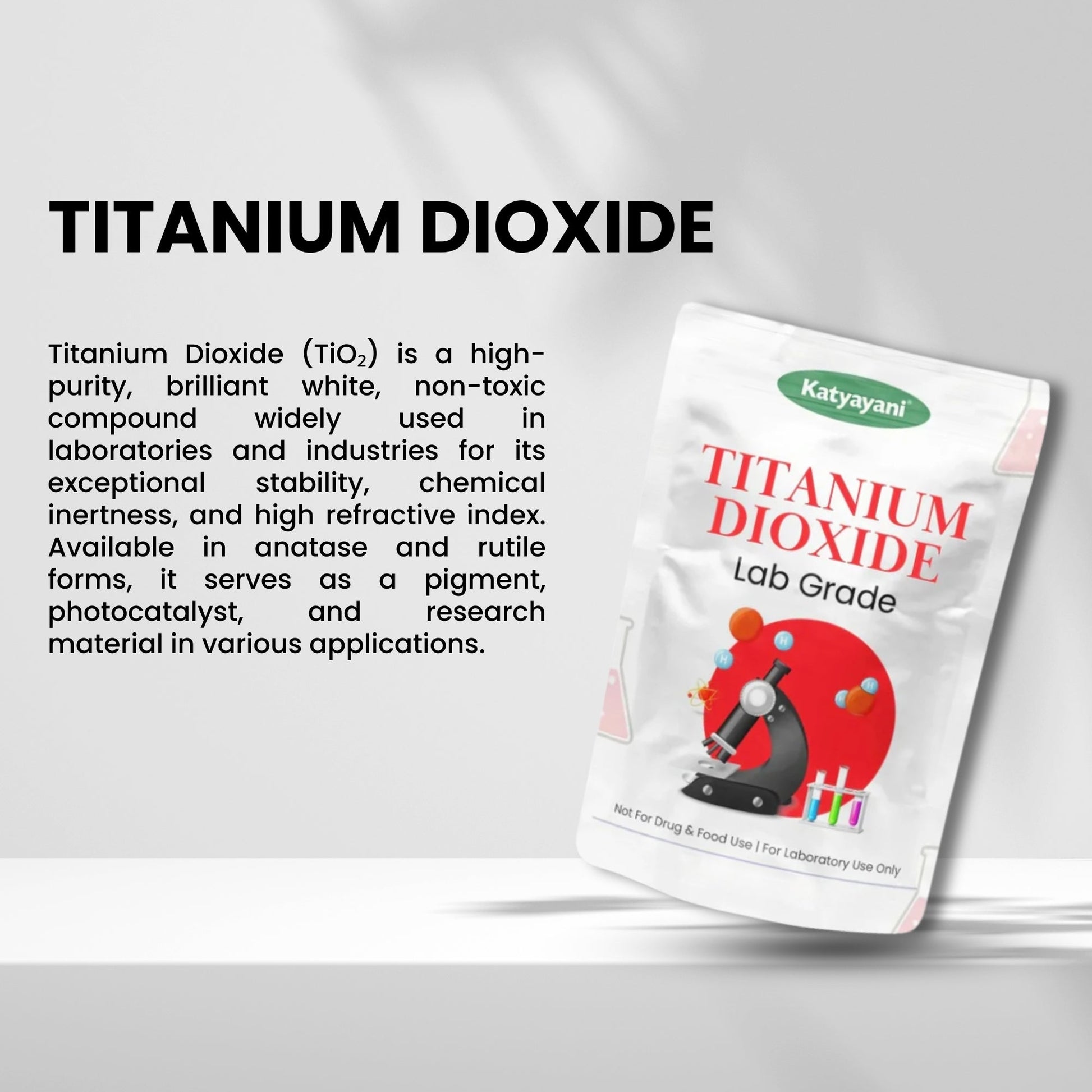 GGV Titanium Dioxide: Lab Grade (TiO2) (0.8lb) Green Garden Vibes Grades
