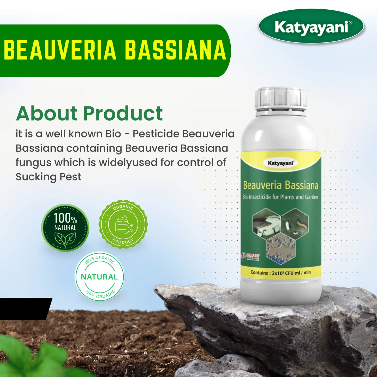 GGV Katyayani Beauveria Bassiana – Organic Crop & Garden Support