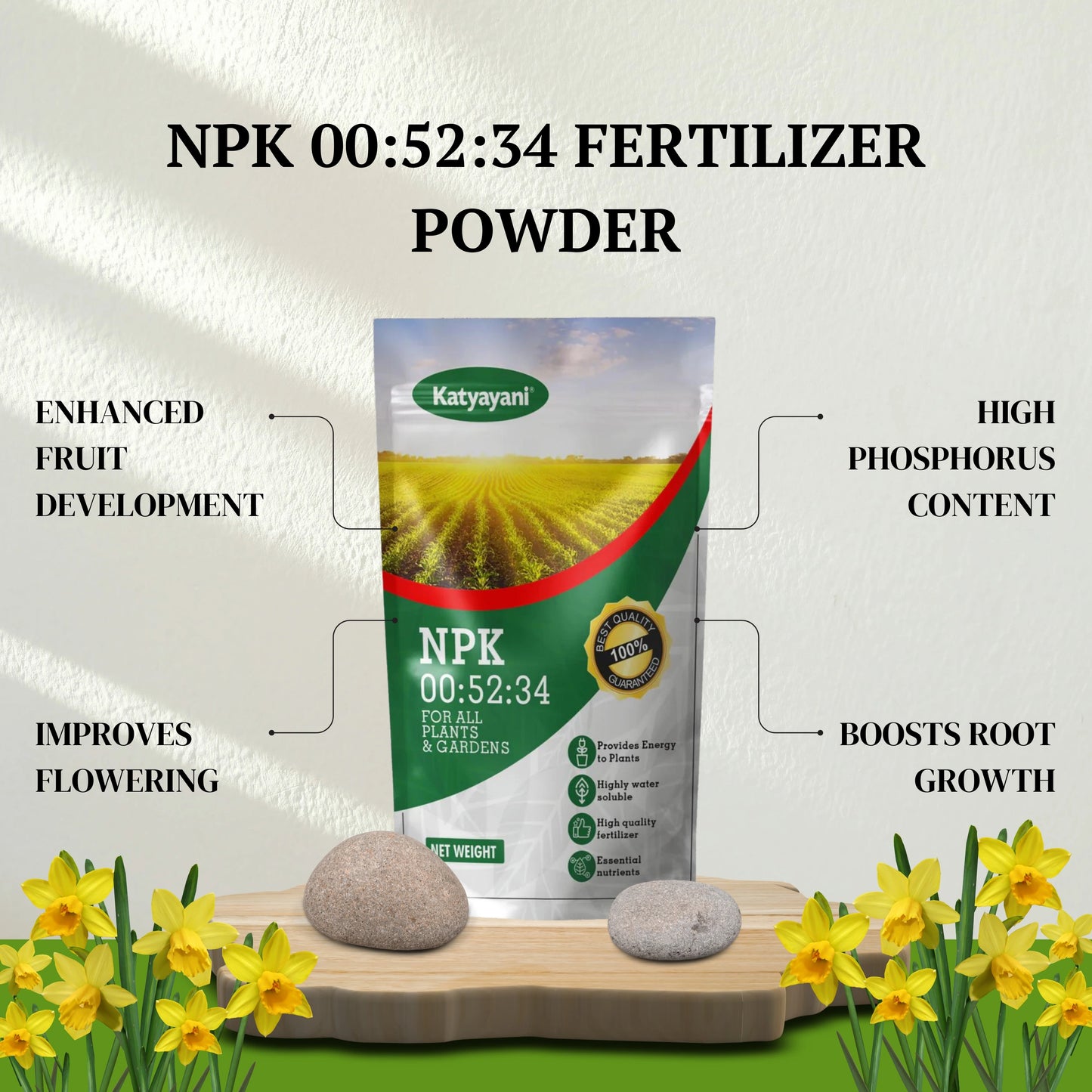 NPK 00 52 34: Fertilizer Powder