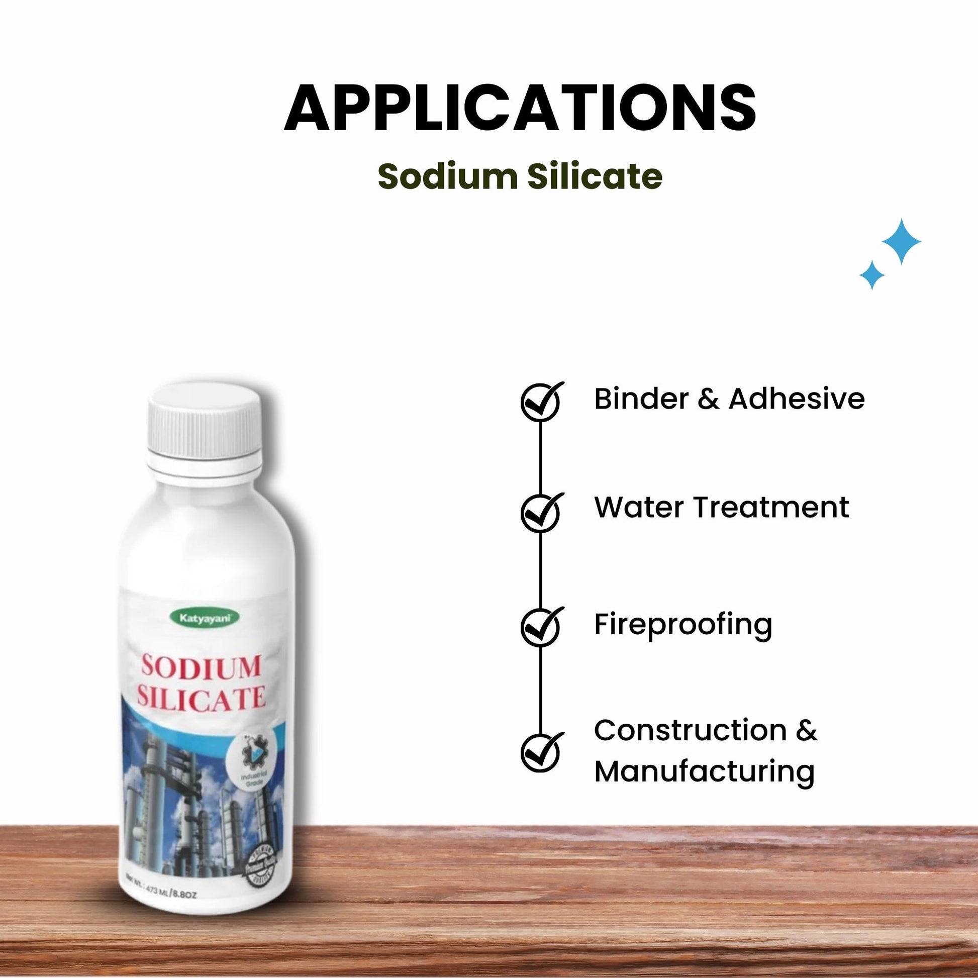 katyayani GGV Sodium Silicate 473ml – Industrial Grade | High-Performance Binder & Sealant Green Garden Vibes Grades
