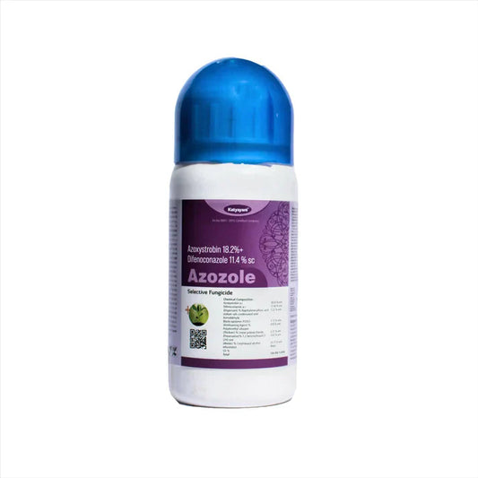 GGV Azozole (Azoxystrobin 18.2% + Difenoconazole 11.4% SC) | Broad-Spectrum Crop Protector for Vegetables & Field Crops Green Garden Vibes Canada