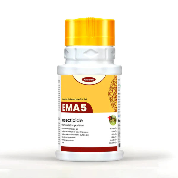 Katyayani EMA 5 | Crop Care Solution with Emamectin Benzoate 5% SG (Water-Soluble Granules) GGV canada