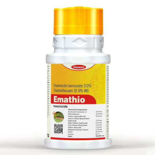 GGV Katyayani Emathio – Dual Action Crop Care Solution (Emamectin Benzoate 3% + Thiamethoxam 12% WG) Green Garden Vibes Canada